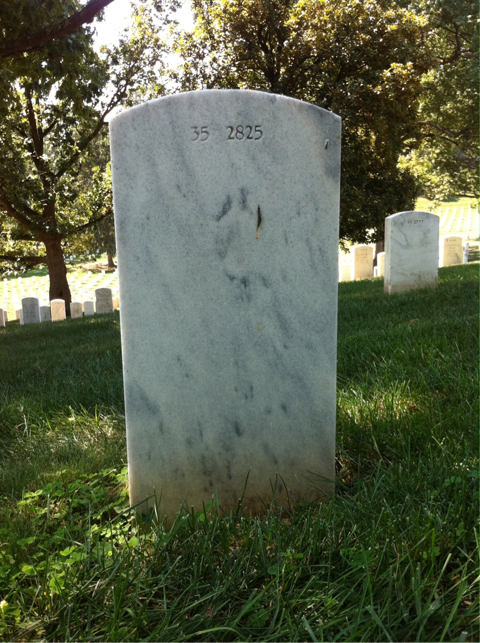 Back of headstone — Elizabeth Crist