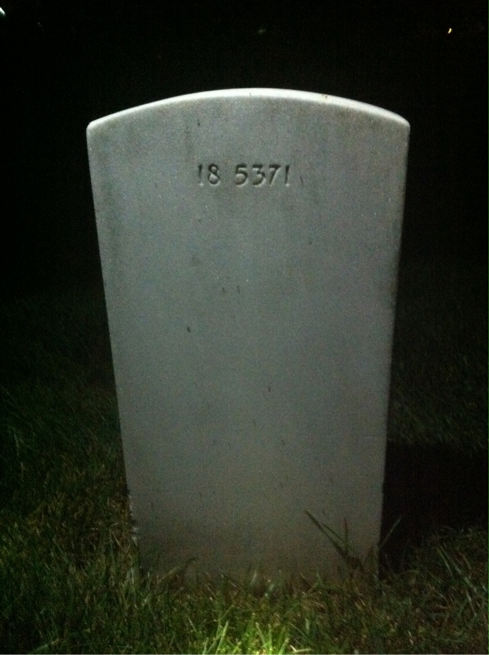 Back of headstone — Robert Mordecai