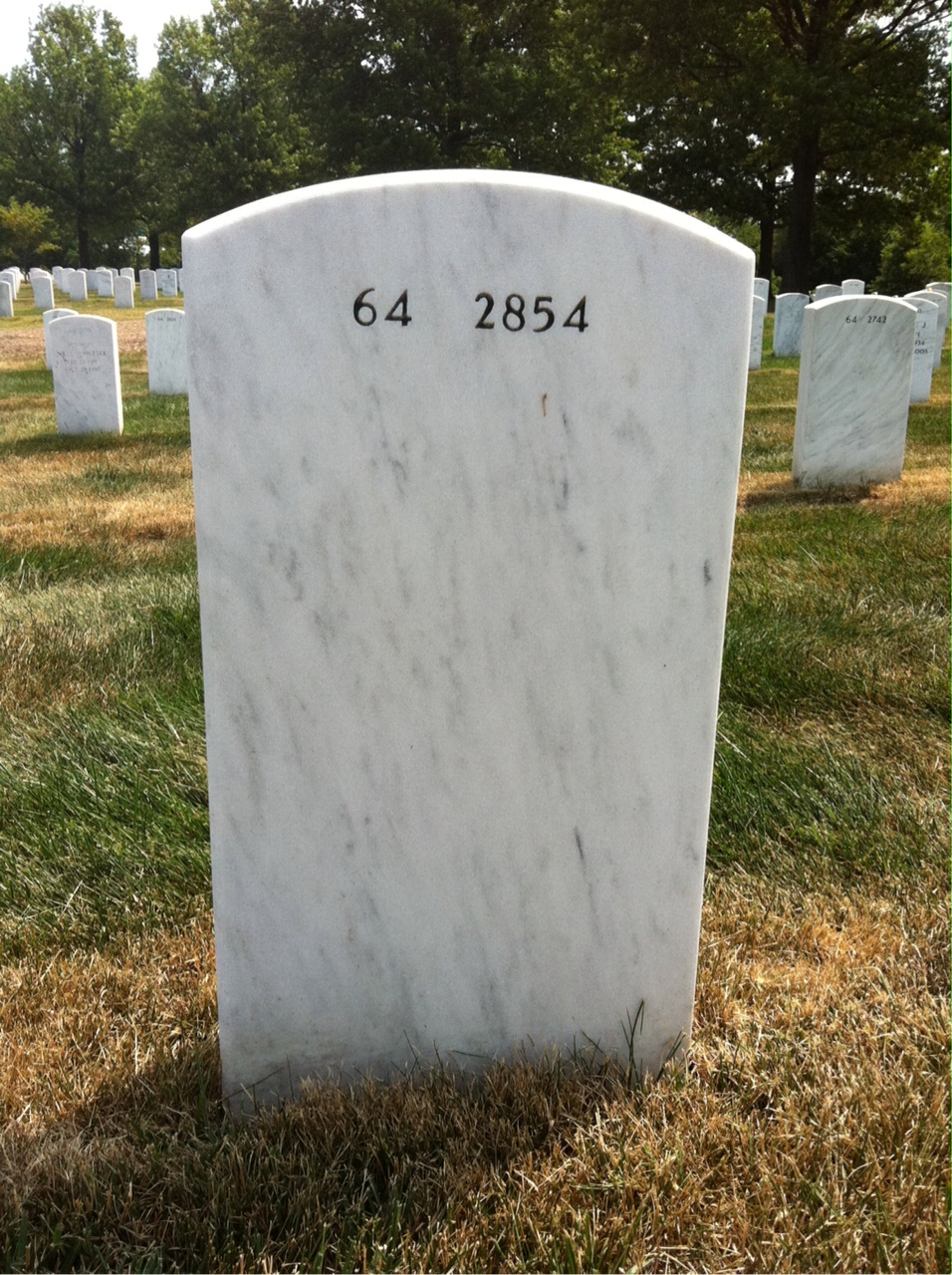 Back of headstone — Benjamin Tyler