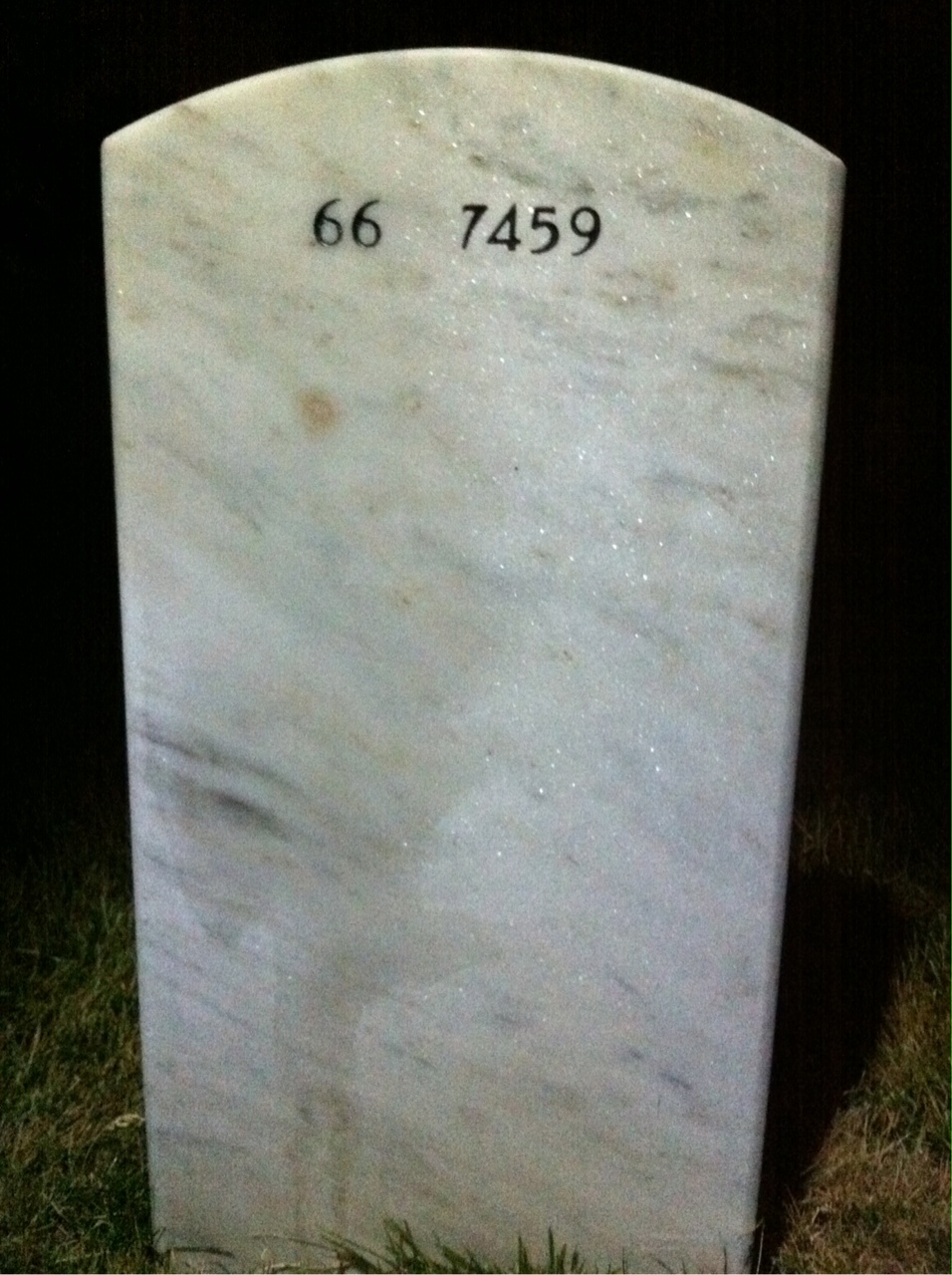 Back of headstone — Herbert Bracewell
