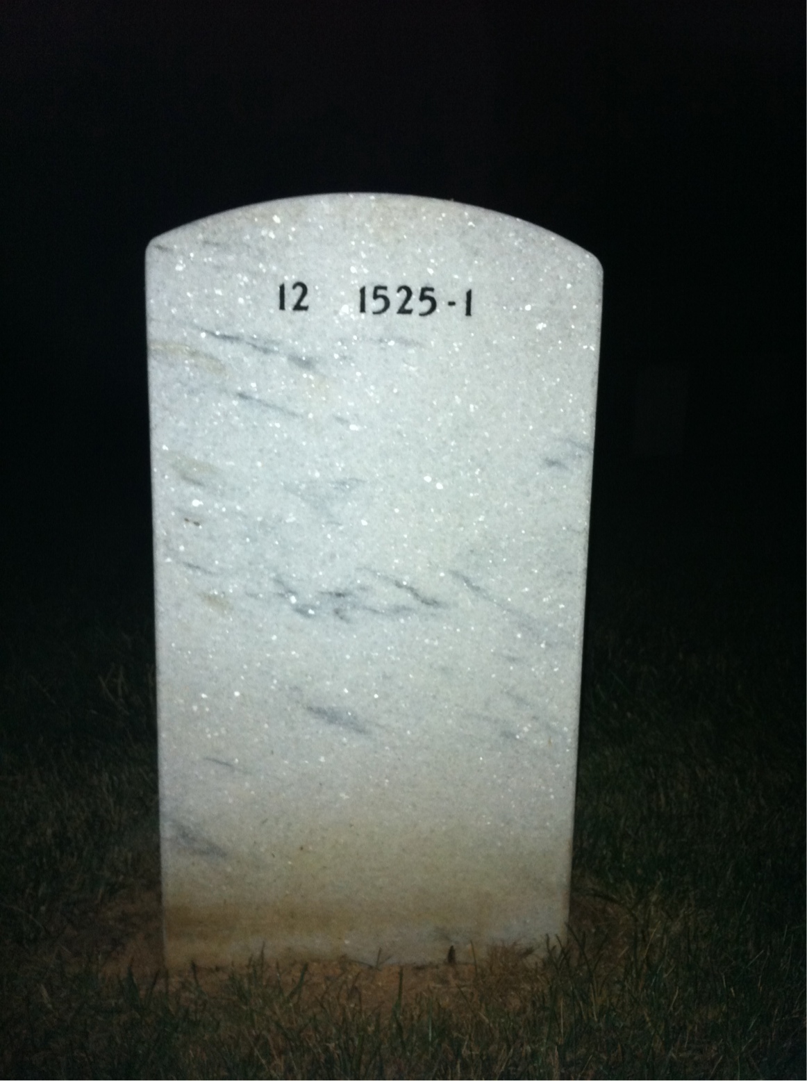 Back of headstone — Clifford Loomis