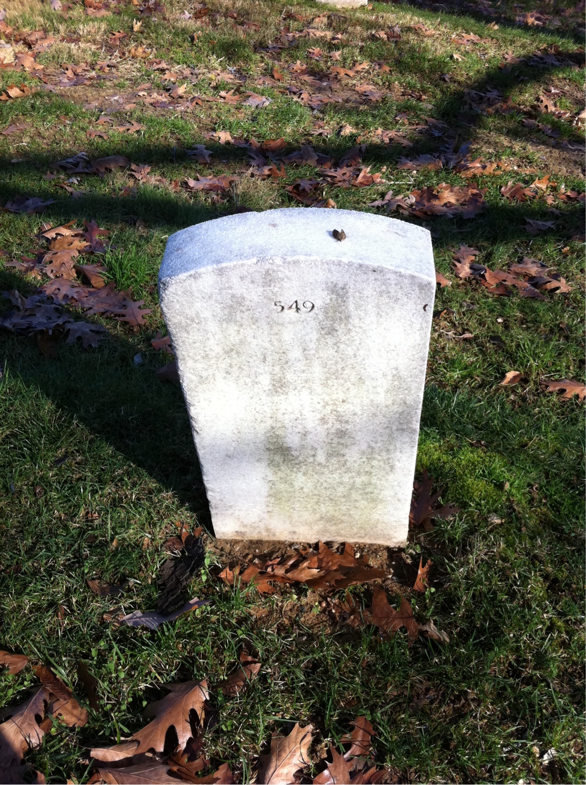 Back of headstone — Oscar Mikkelsen