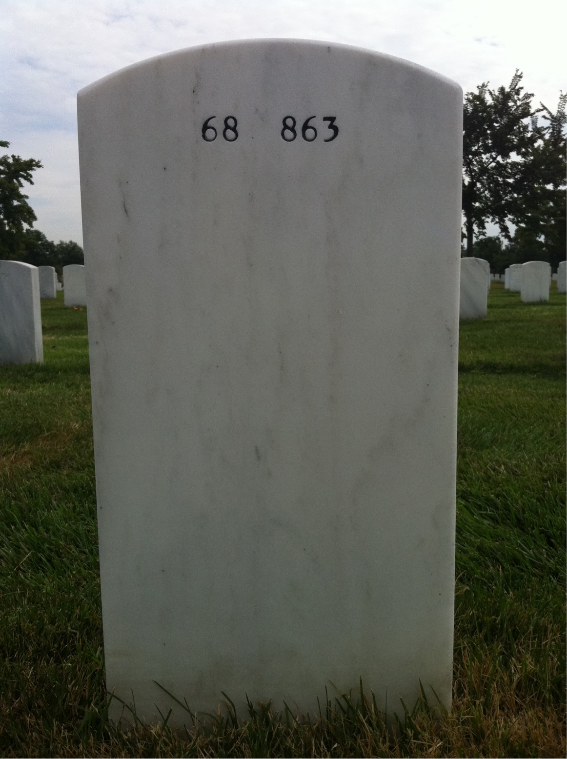Back of headstone — Edwell Clements