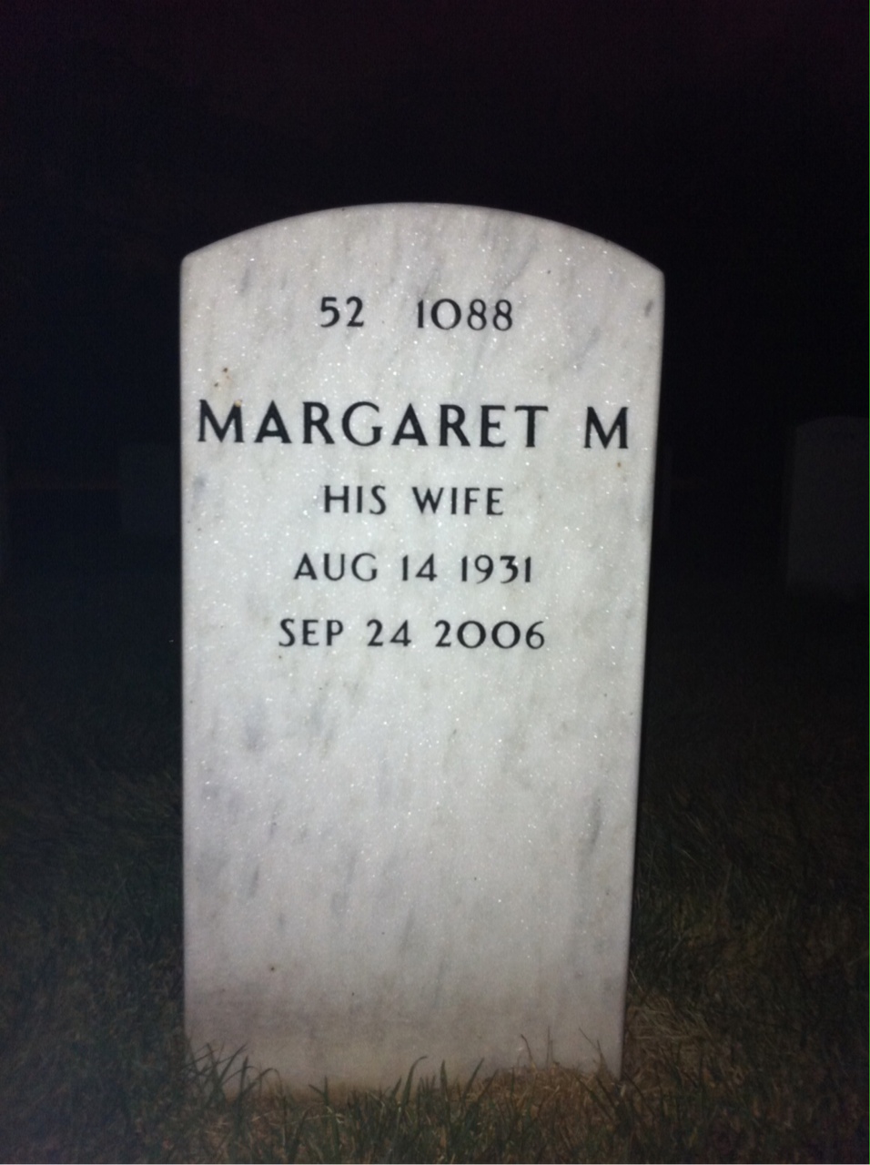 Back of headstone — James Studevent