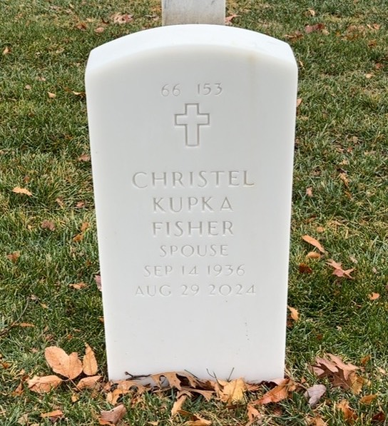 Back of headstone — Charles Fisher