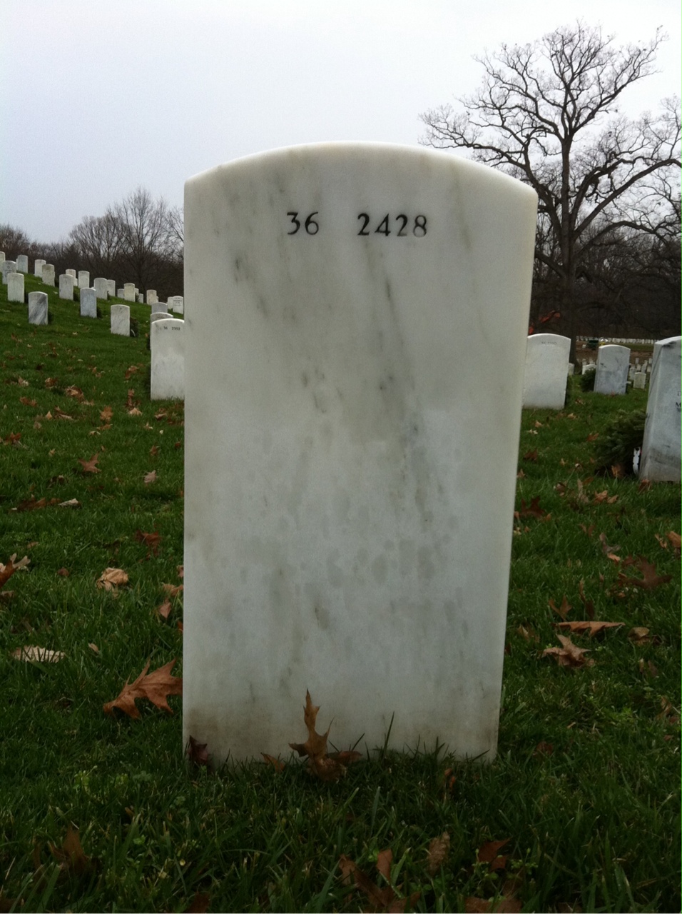 Back of headstone — Sherman Jones