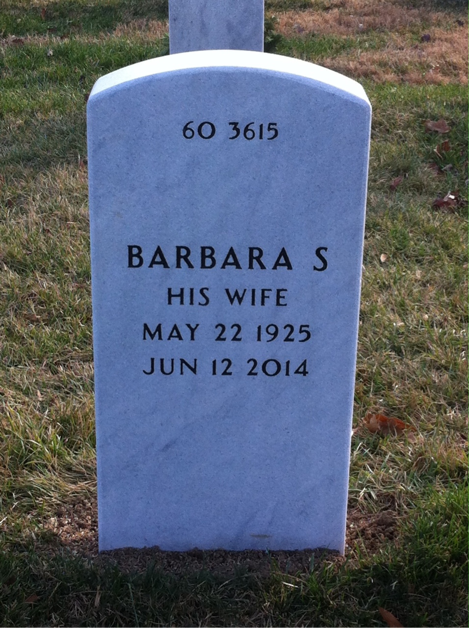 Back of headstone — Robert Allinson