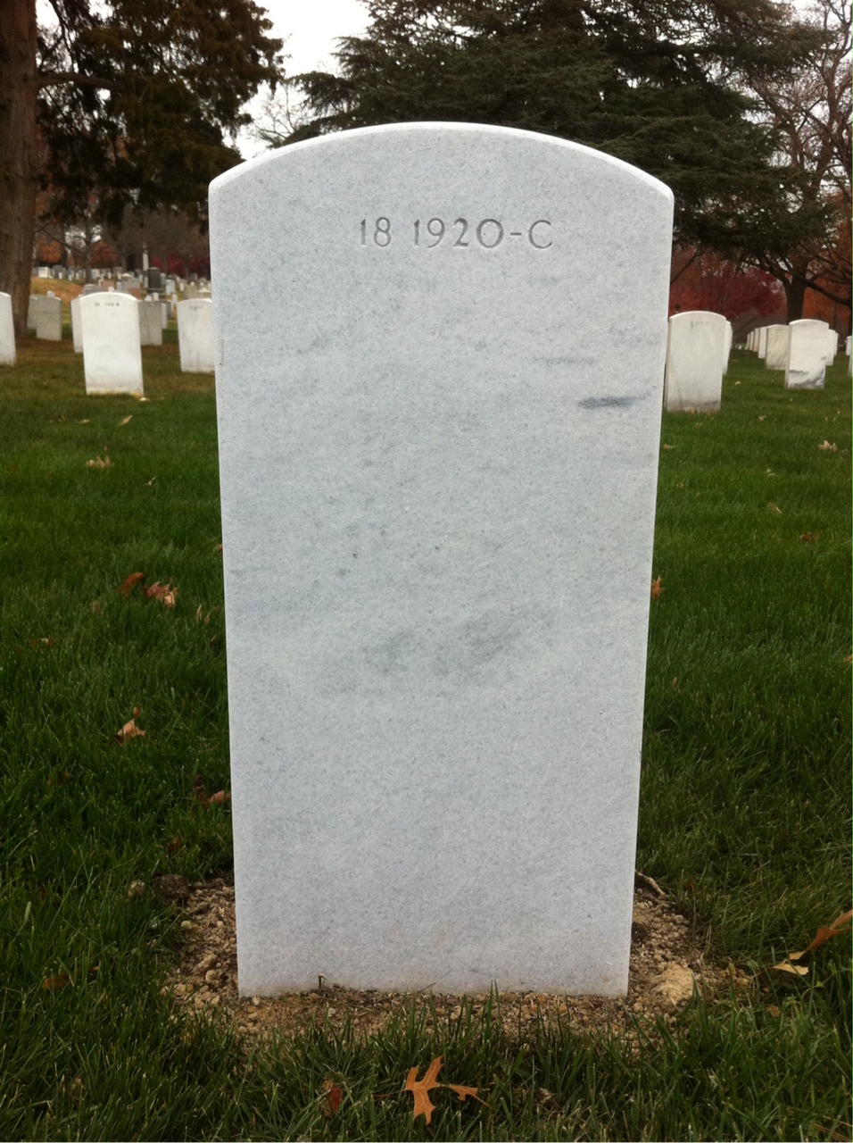 Back of headstone — Joaquin Aguon
