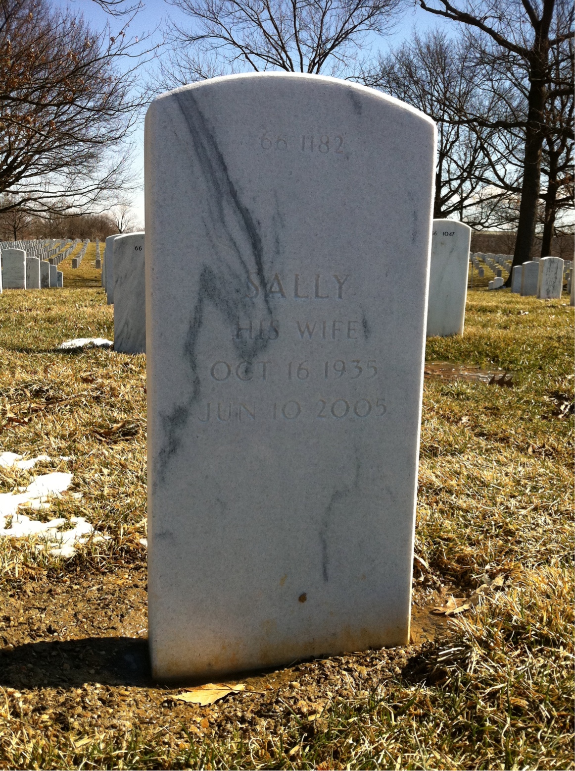 Back of headstone — Donald Rippert
