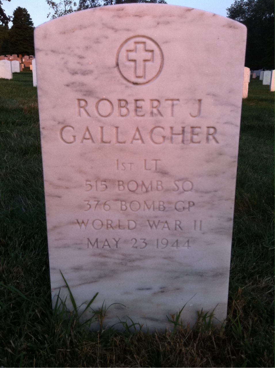 Headstone of Thomas F Gallagher
