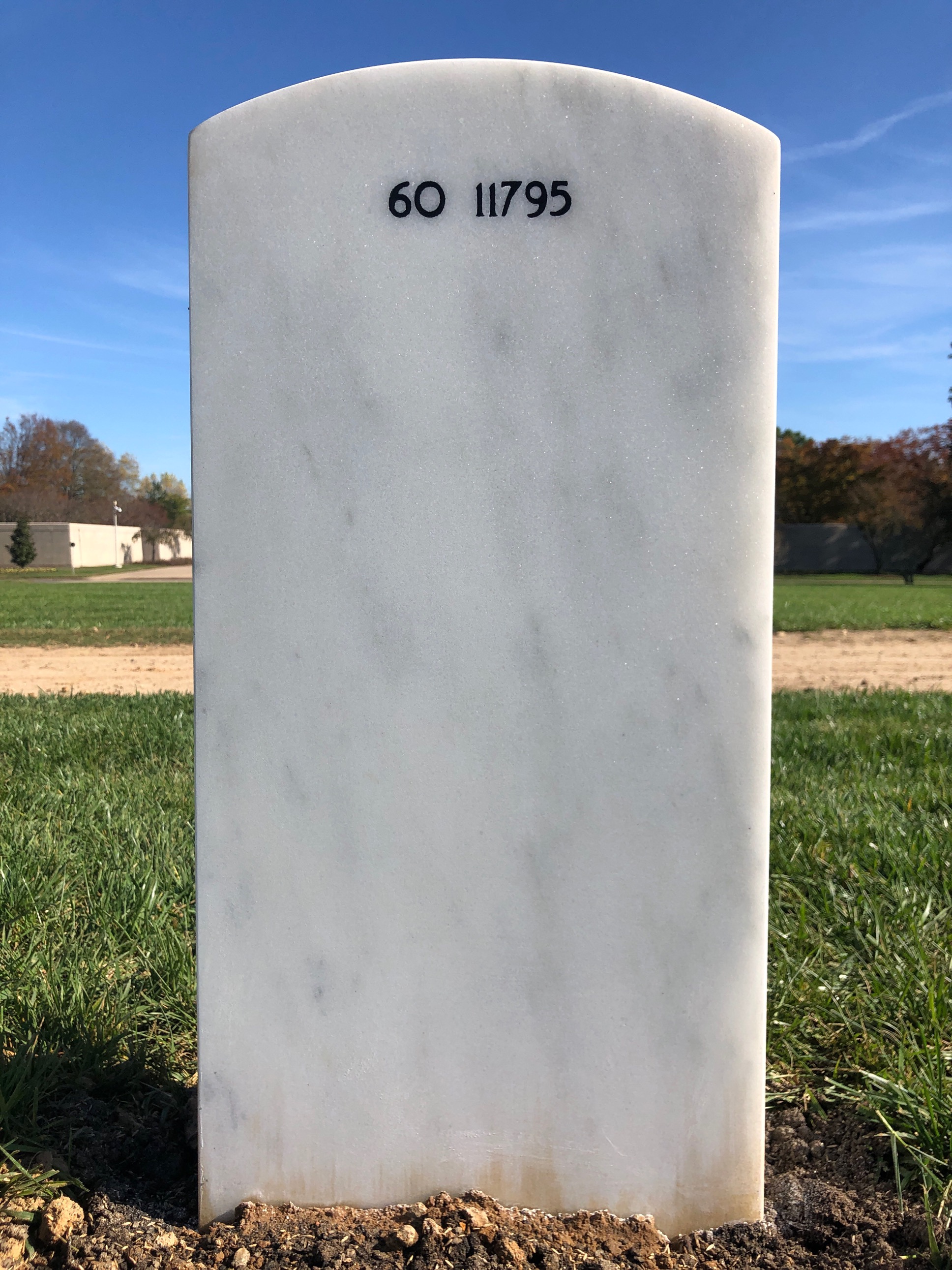 Back of headstone — Kendra J Pitt
