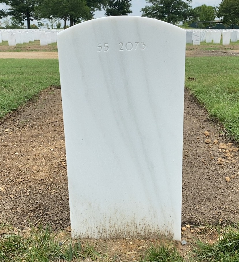 Back of headstone — John Mullen