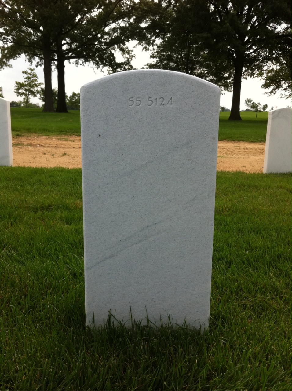 Back of headstone — Daniel Kirk