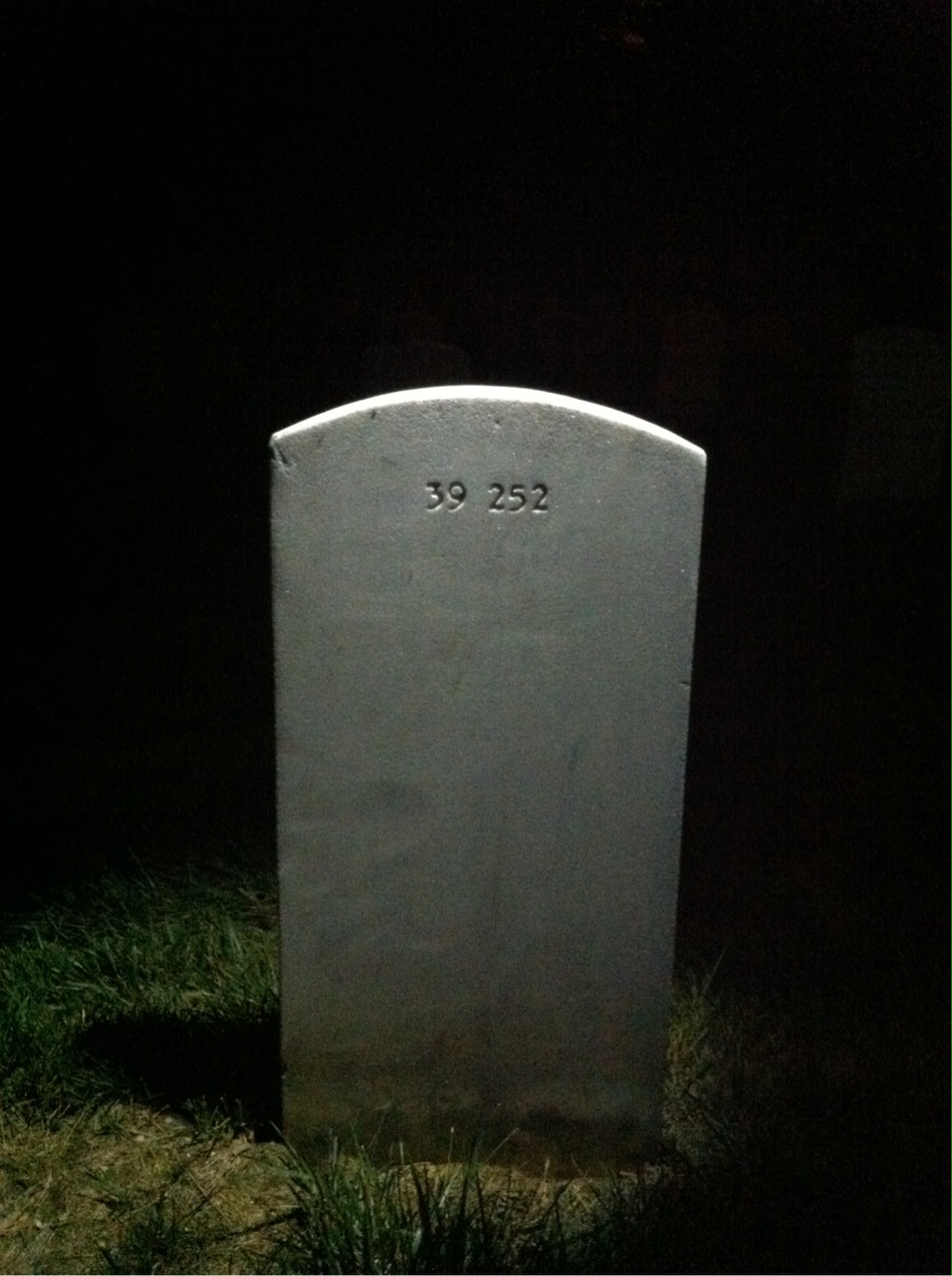 Back of headstone — Samuel G Stambaugh