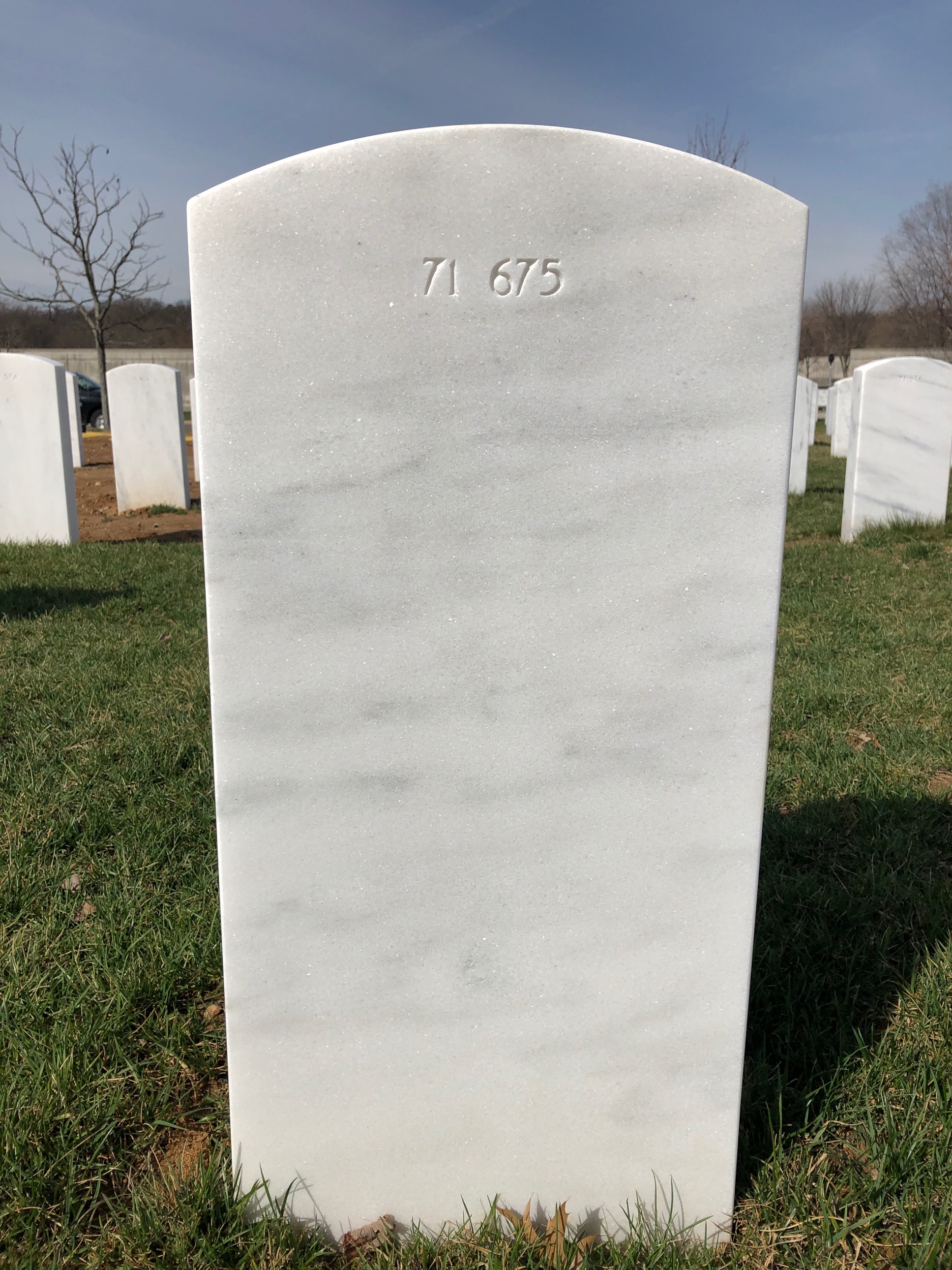 Back of headstone — Robert Paul White