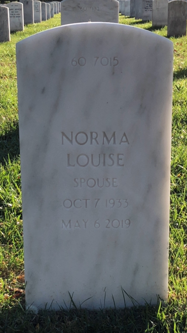 Back of headstone — William T Grose