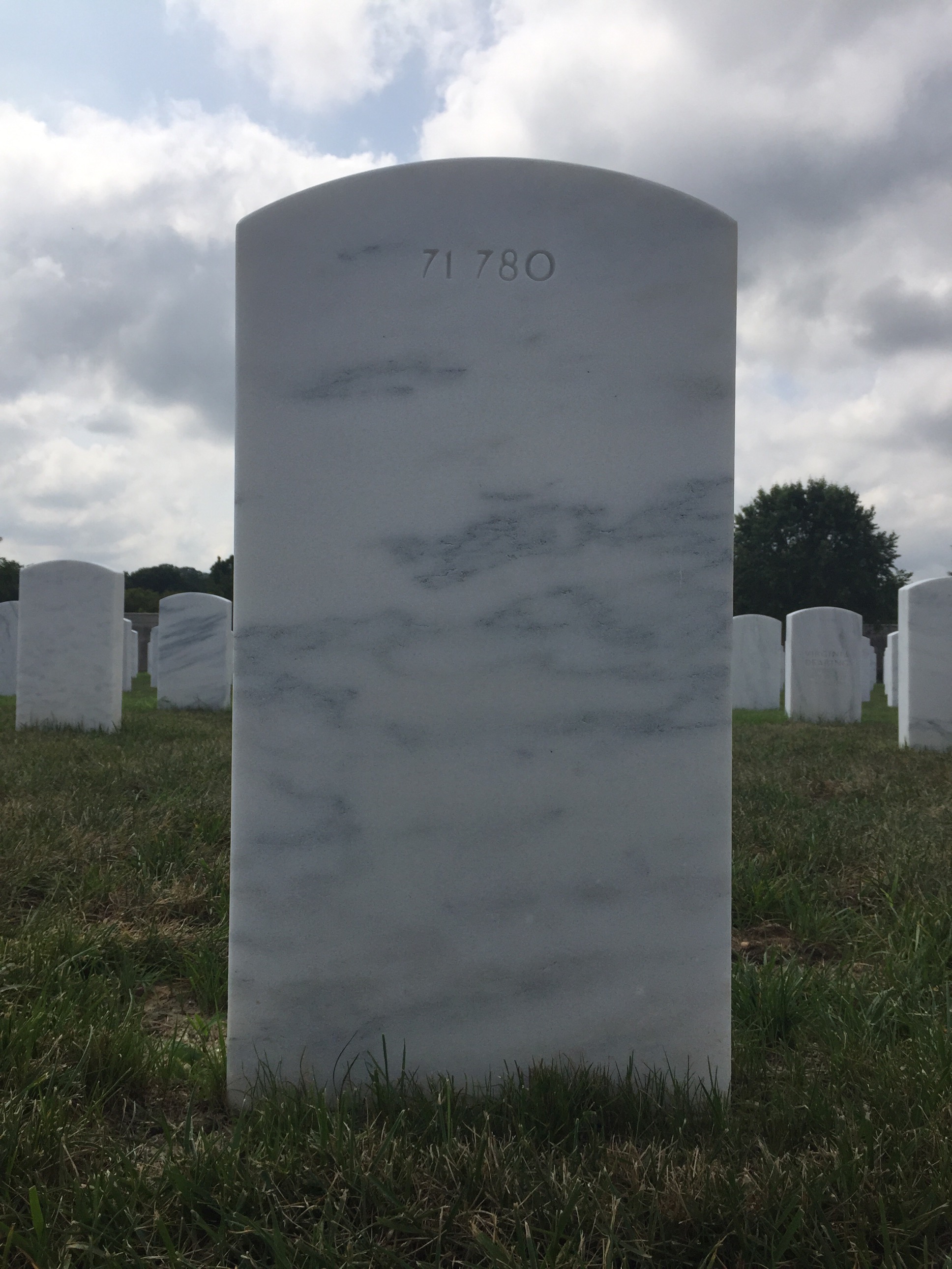 Back of headstone — Michael Mollohan