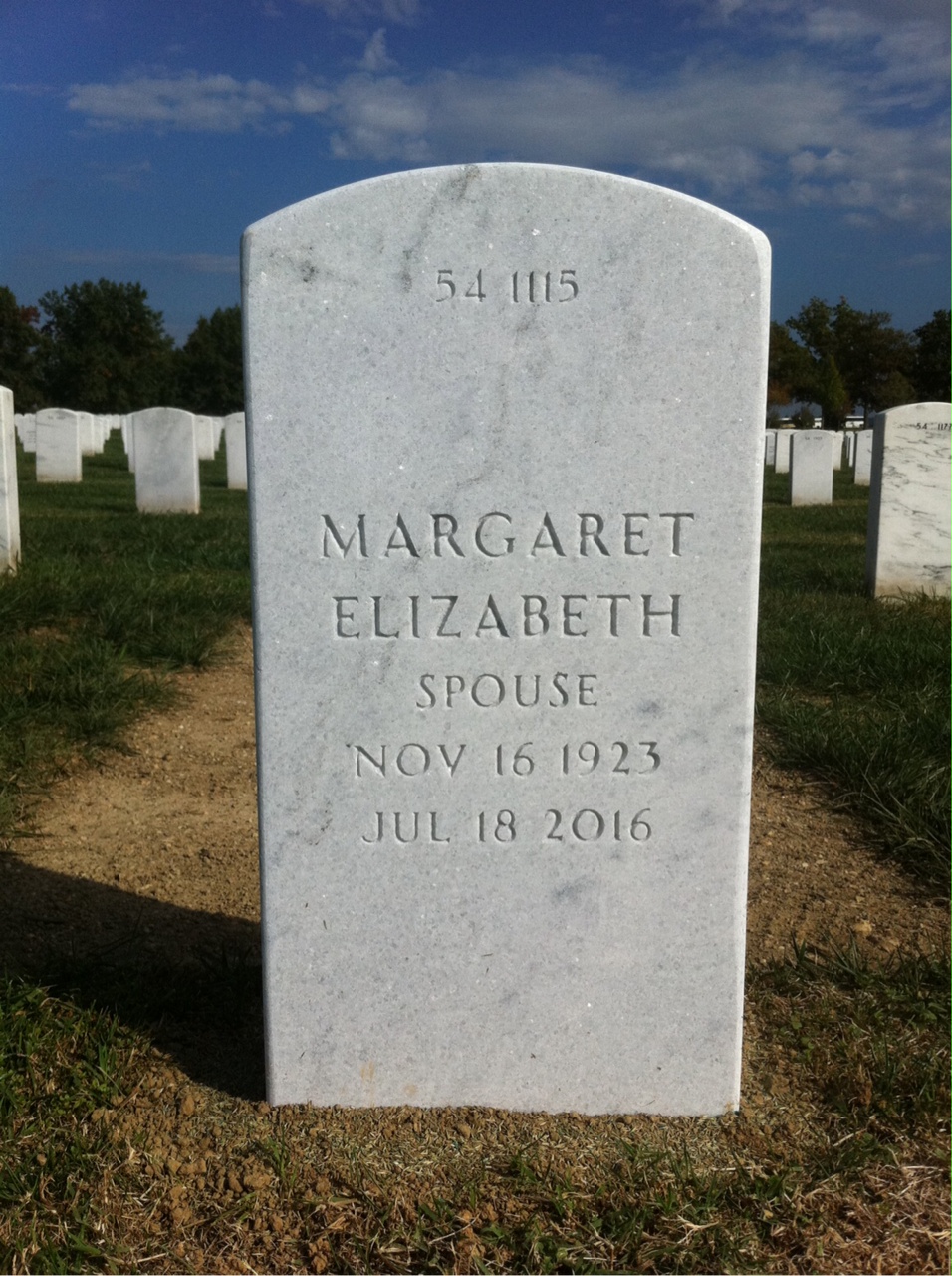 Back of headstone — Edmund Comitz