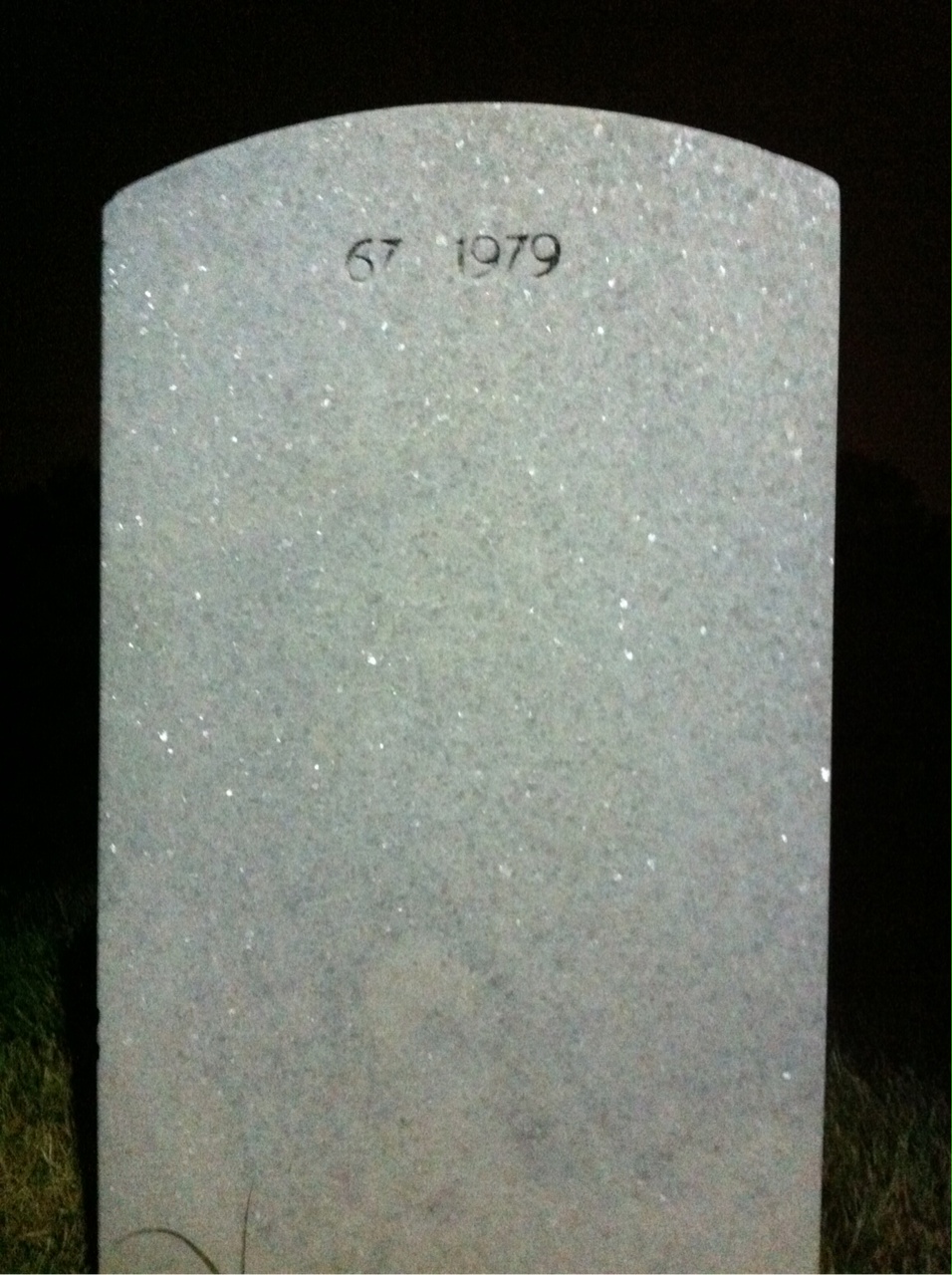 Back of headstone — William Tennyson Lewis