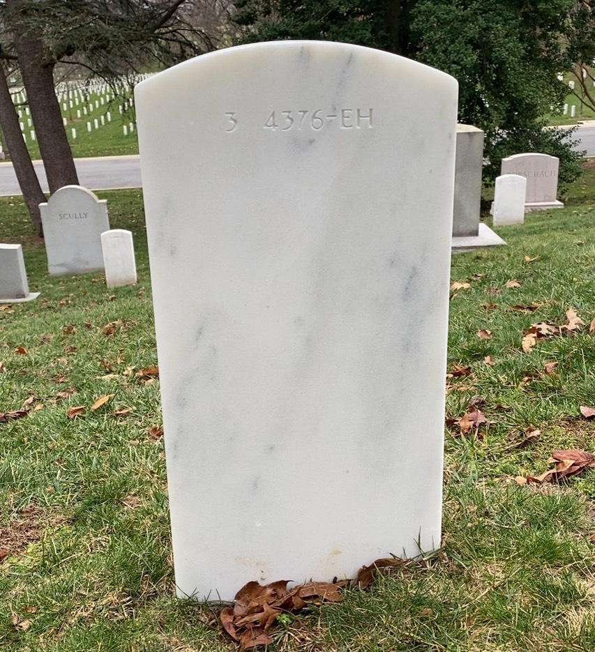 Back of headstone — Lisle Ambelang