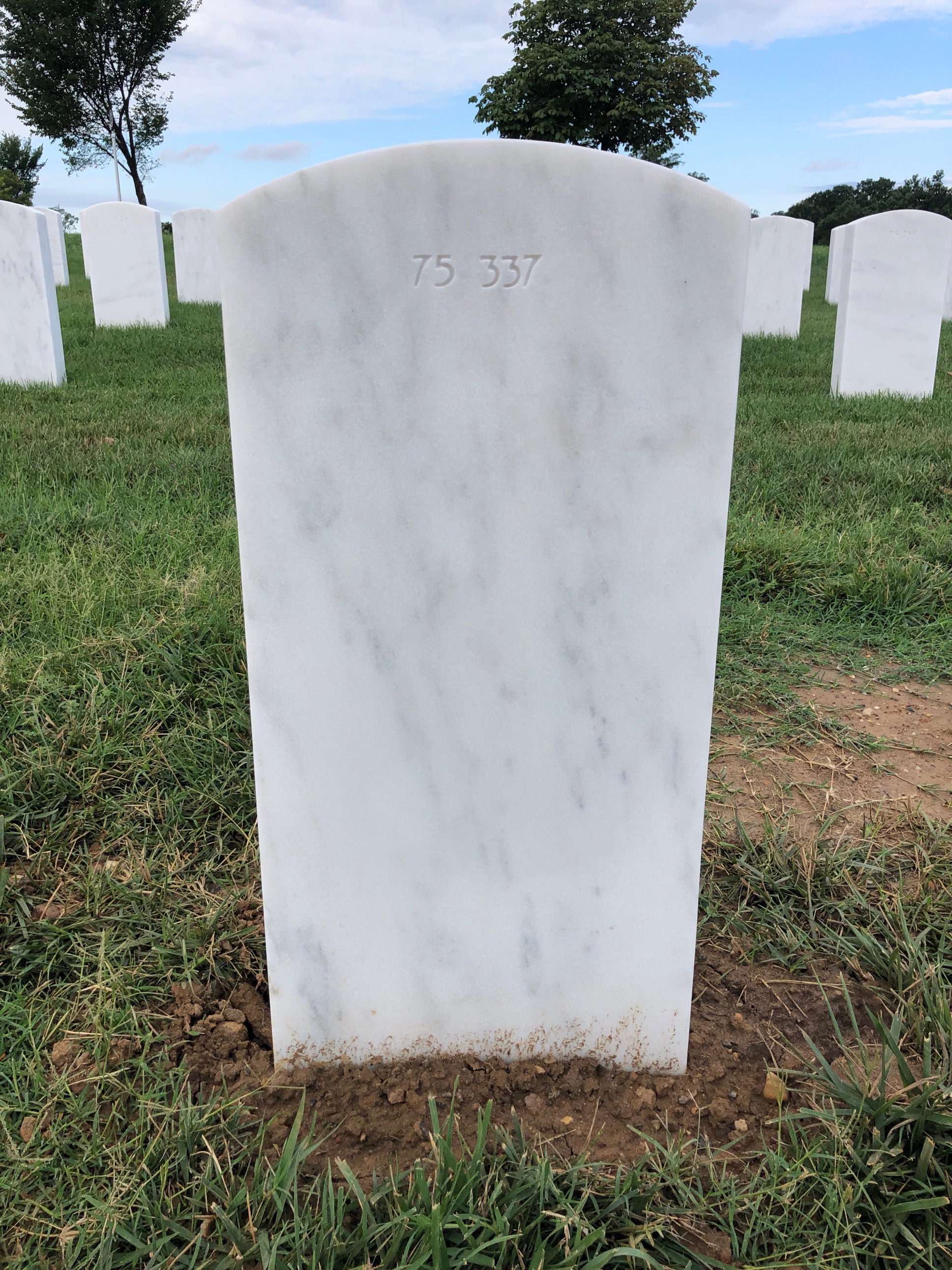 Back of headstone — Thomas George Gura