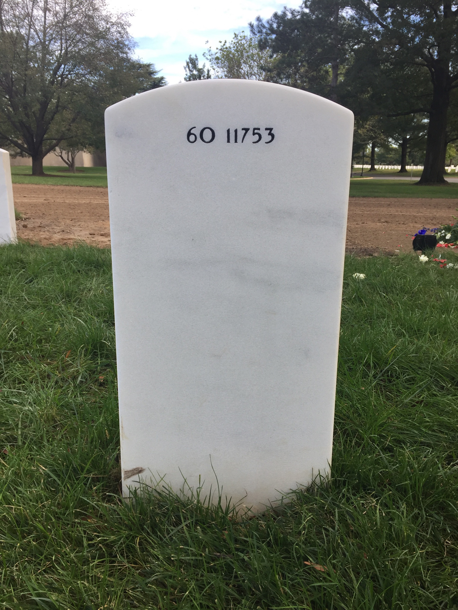 Back of headstone — Ryan Michael Connolly