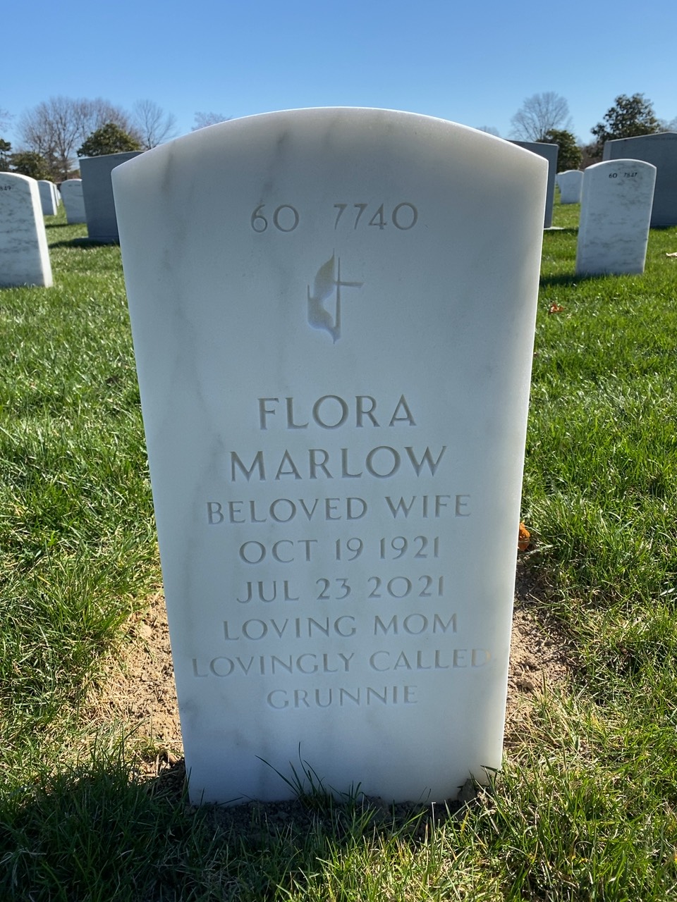 Back of headstone — Frank Davis