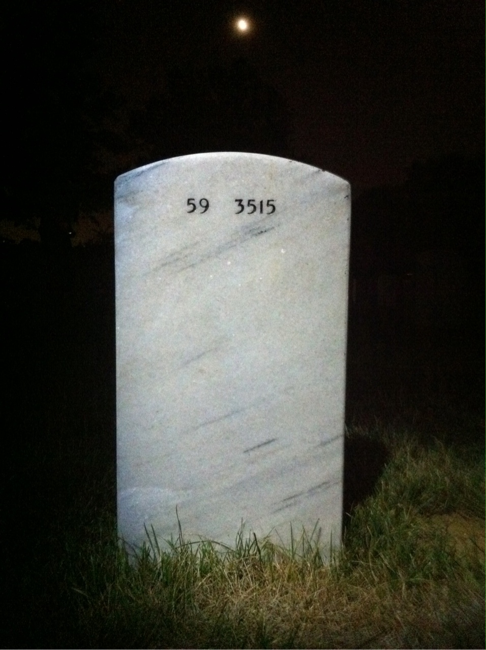 Back of headstone — Floyd Kelley
