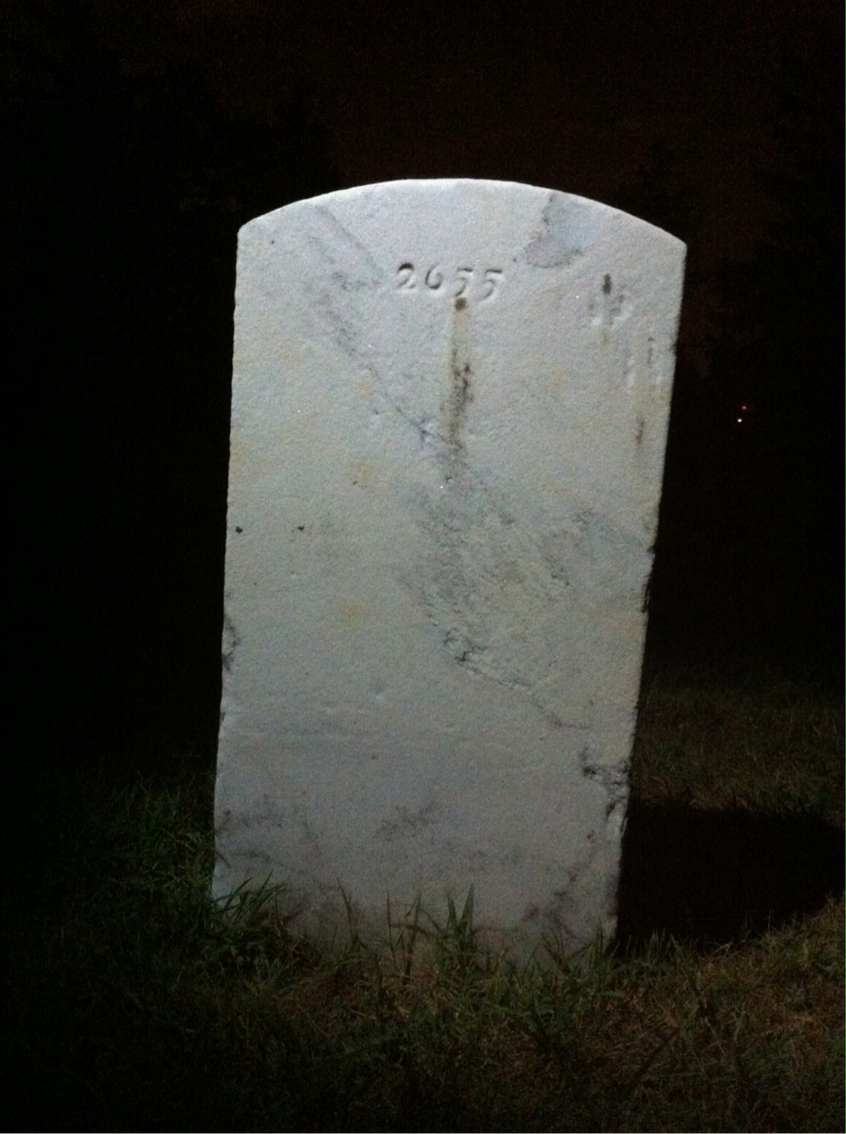 Back of headstone — William Murray