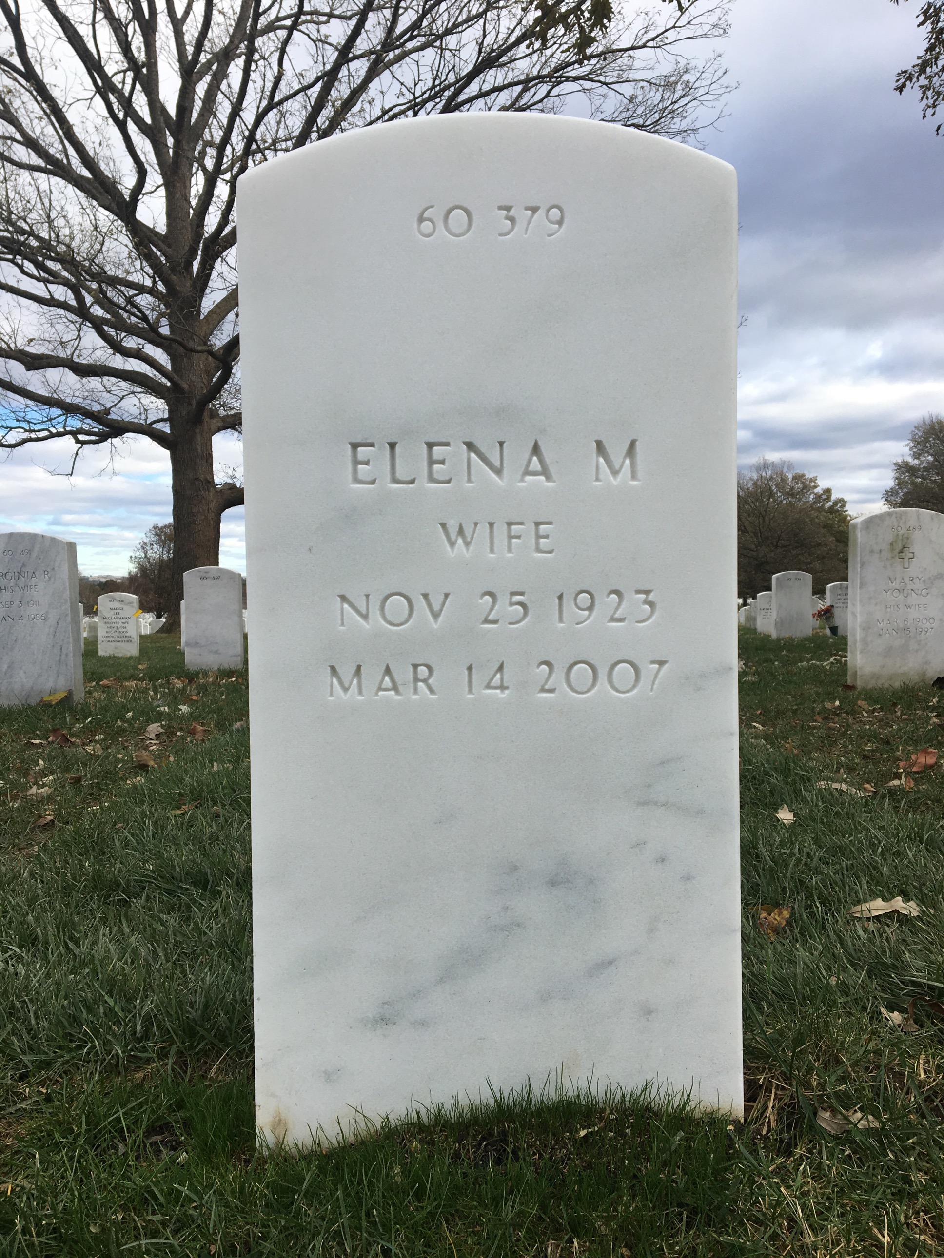 Back of headstone — Philip Sharpe