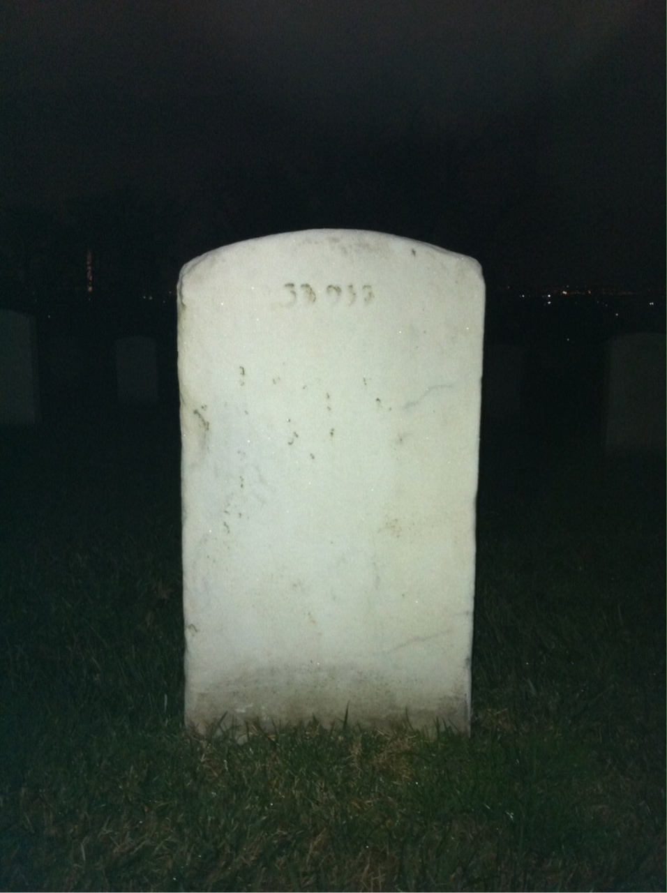 Back of headstone — John Cunningham