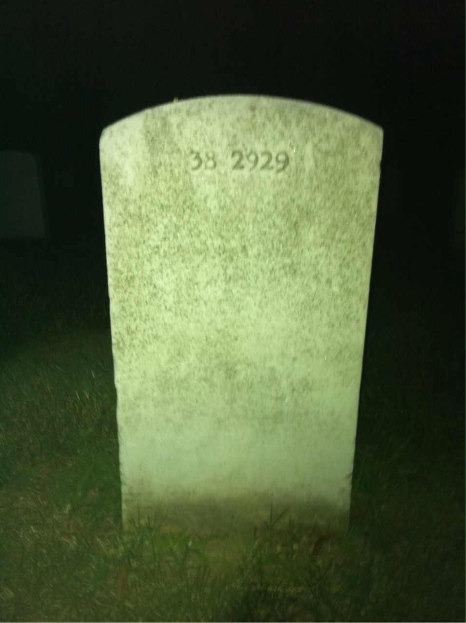 Back of headstone — Robert Roy Thompson