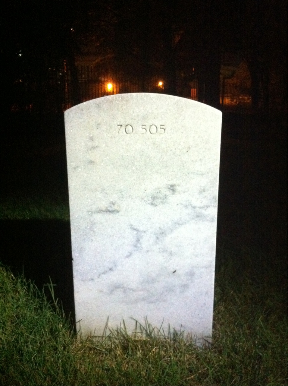 Back of headstone — Stephen Miller