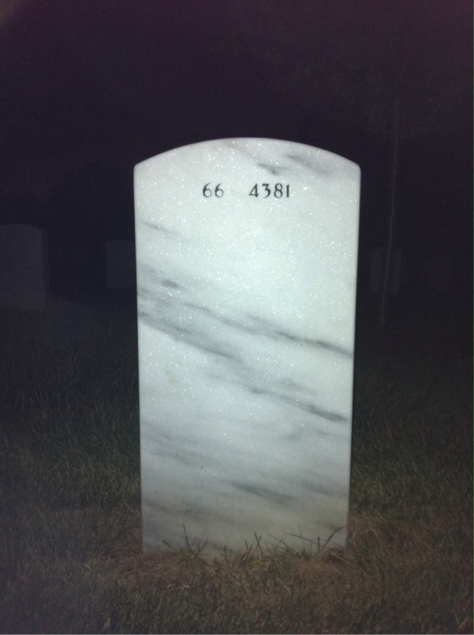Back of headstone — Richard Schenck