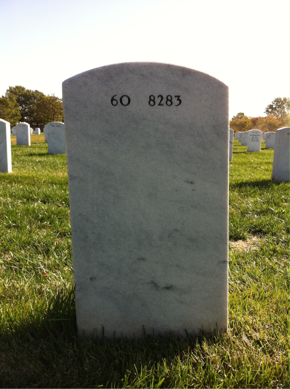 Back of headstone — Deveran Owen