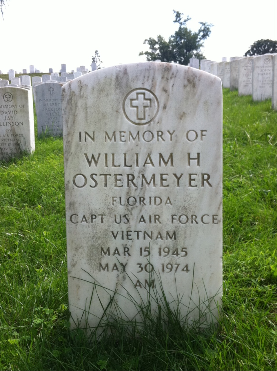 Headstone of William Henry Ostermeyer