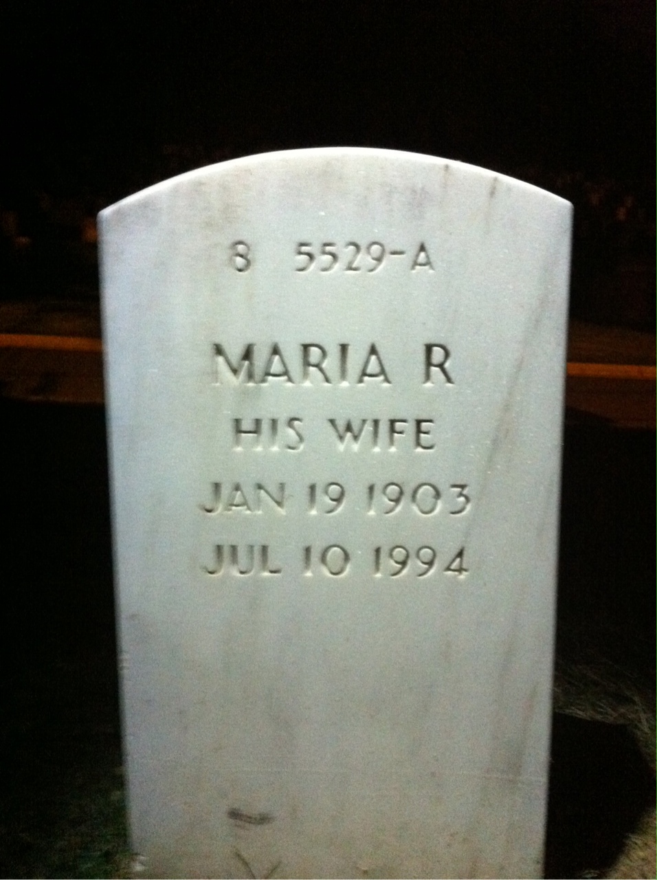 Back of headstone — Harold Biesemeier