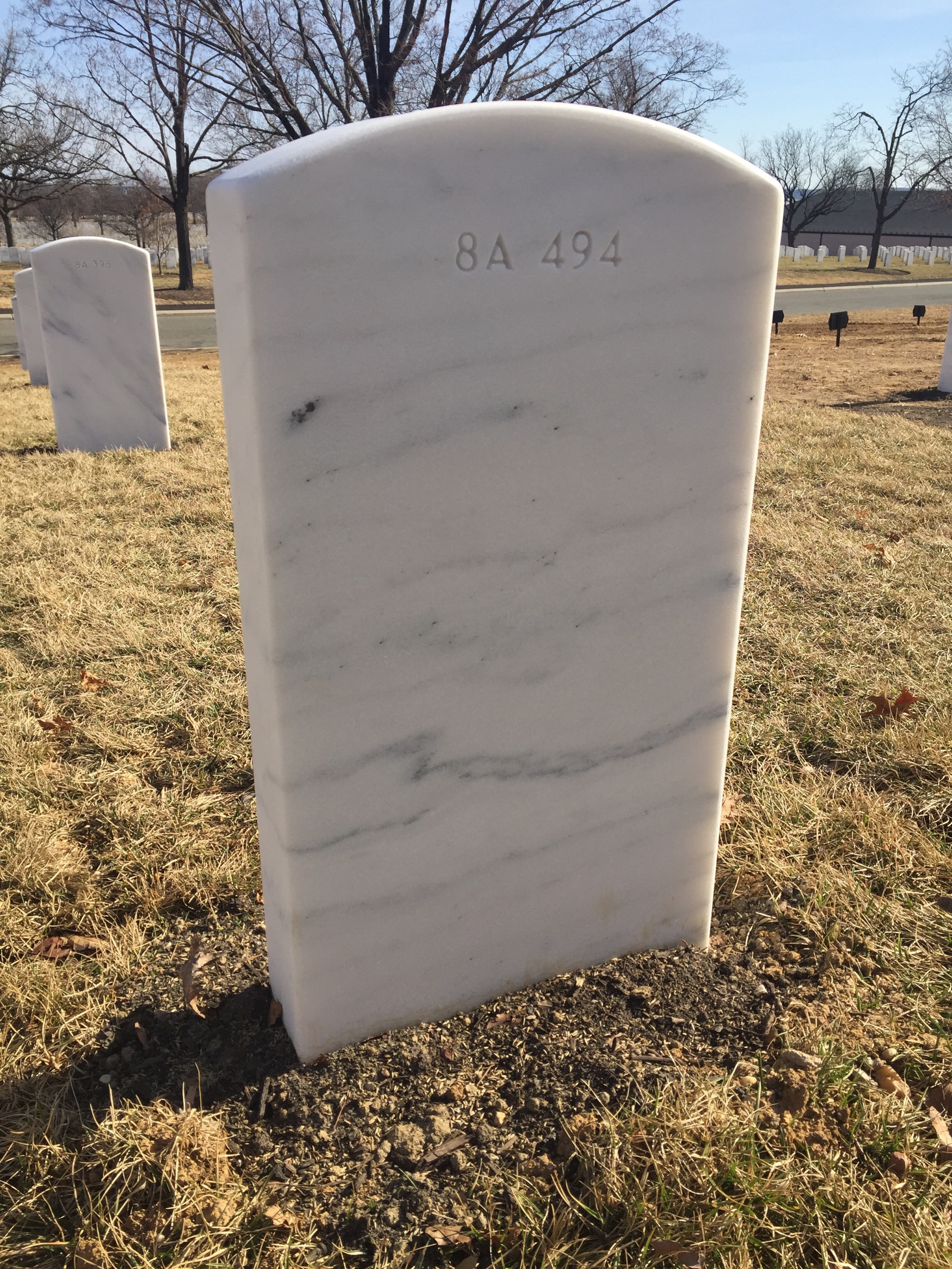 Back of headstone — Thomas H Trombley