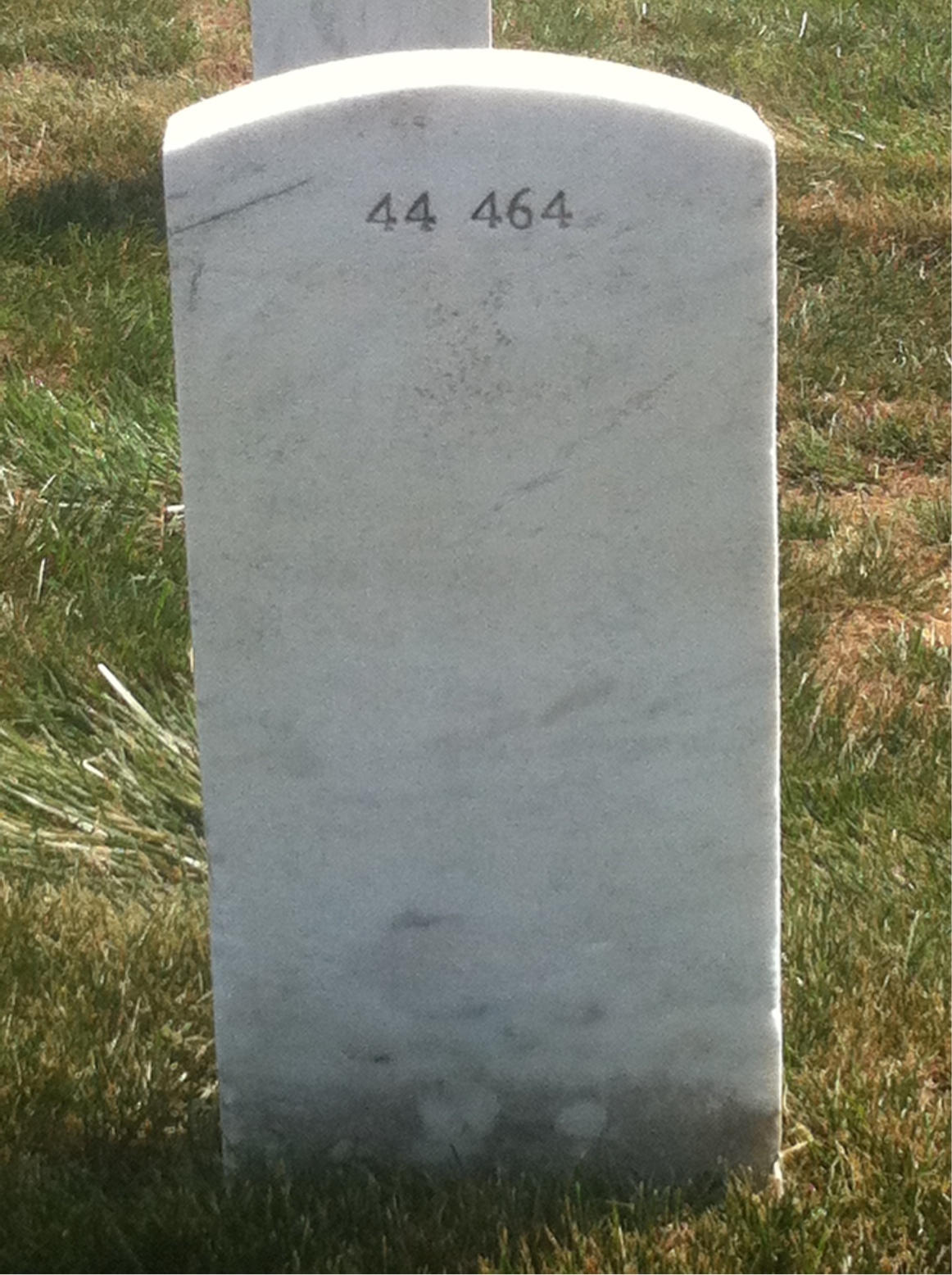 Back of headstone — Edward Antell
