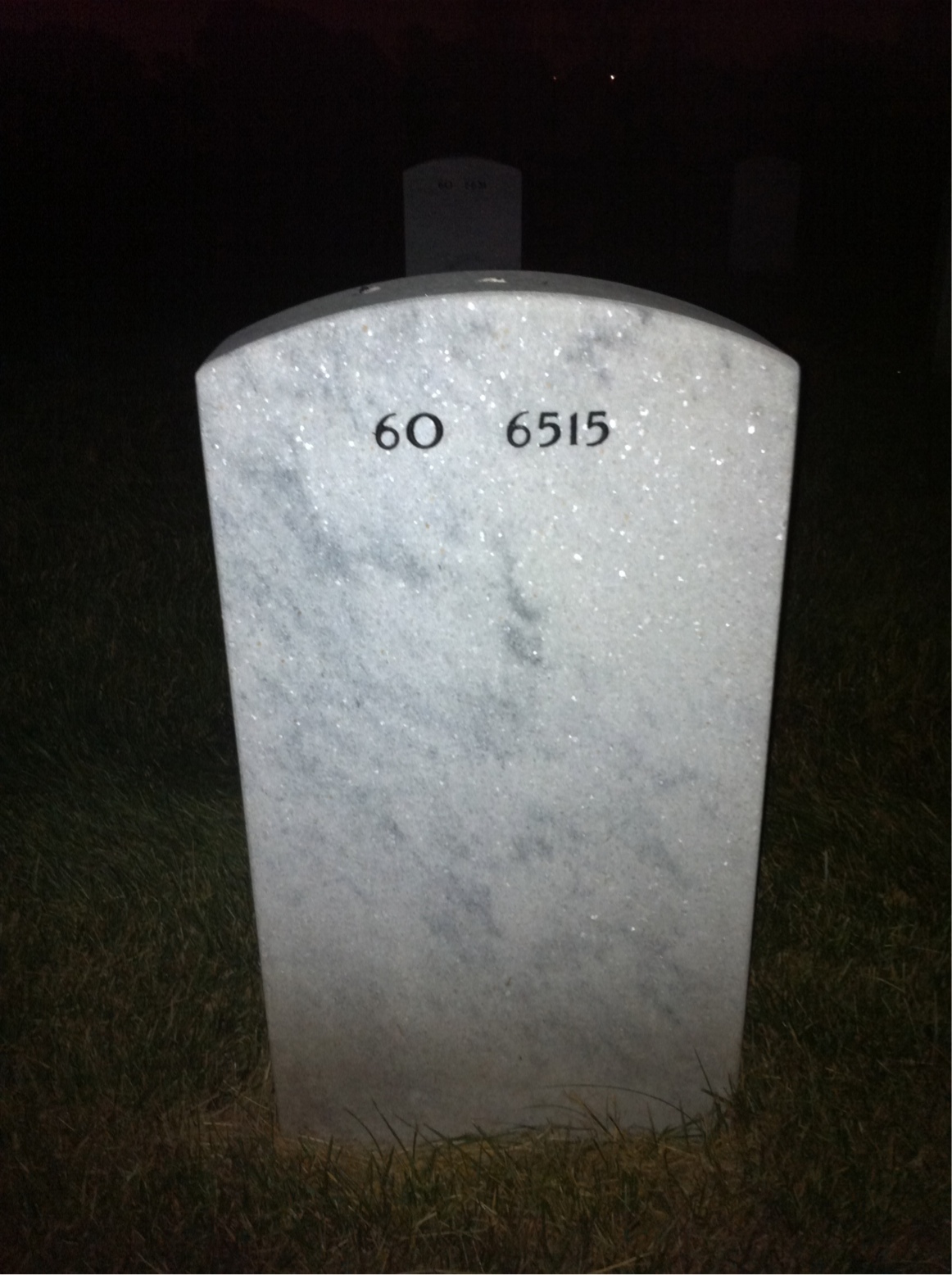 Back of headstone — David Thompson