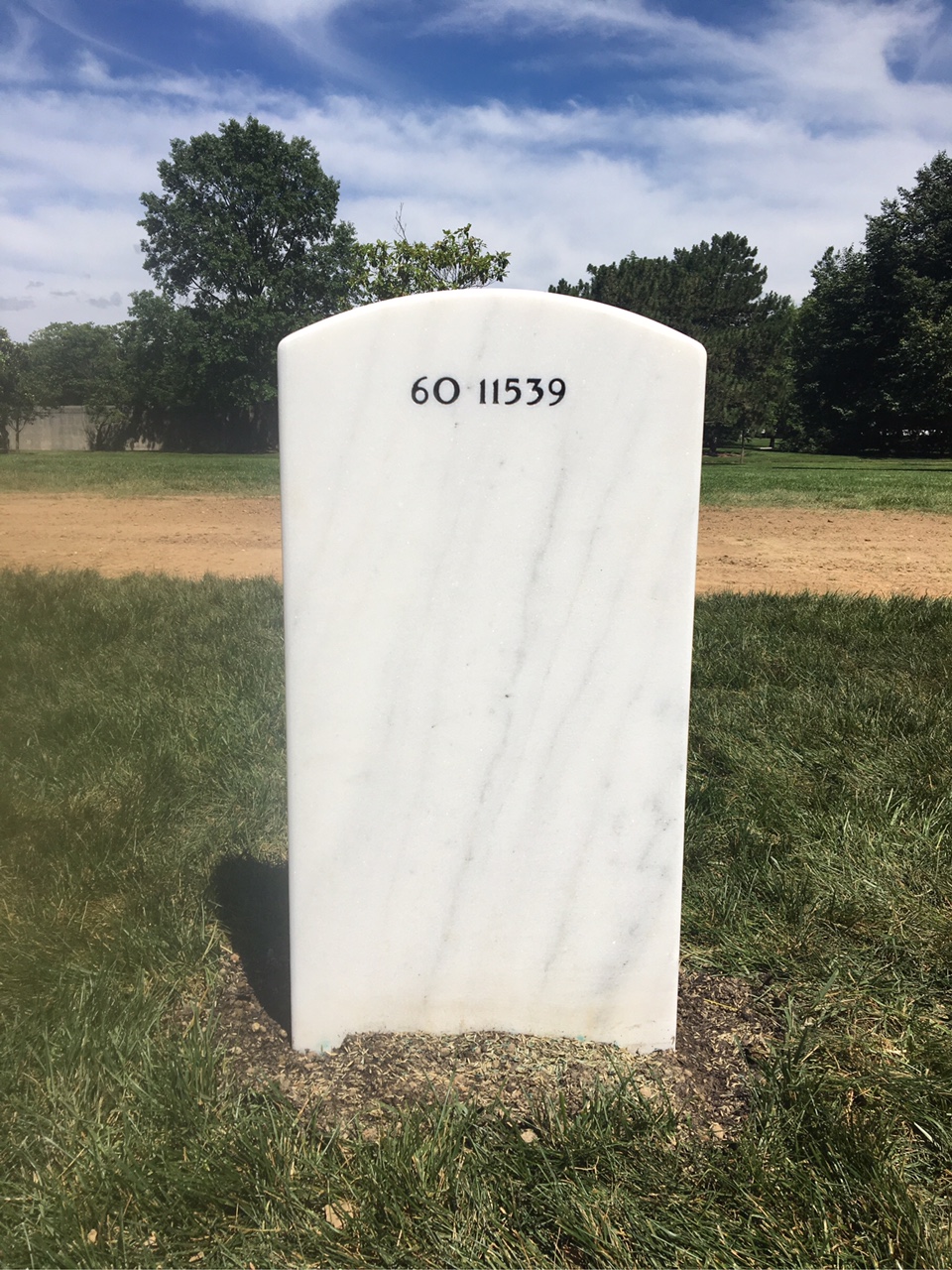 Back of headstone — James Mullen