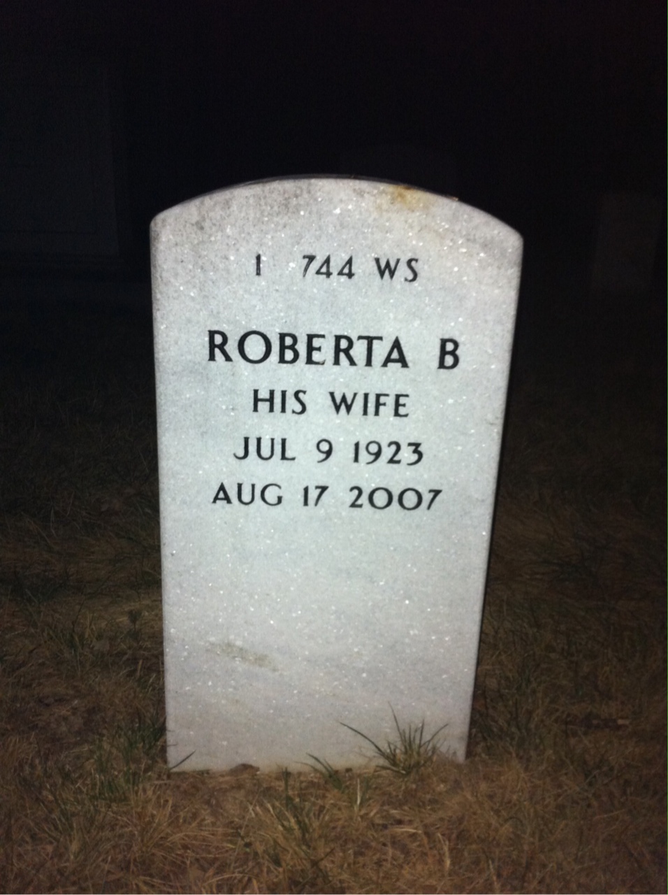 Back of headstone — Edward Carmody
