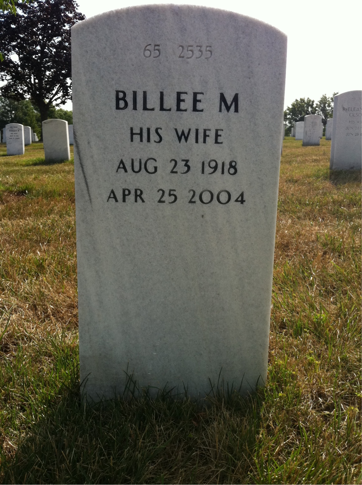Back of headstone — David Duff
