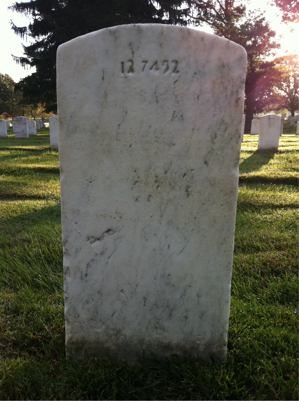 Back of headstone — Raymond Mcintyre