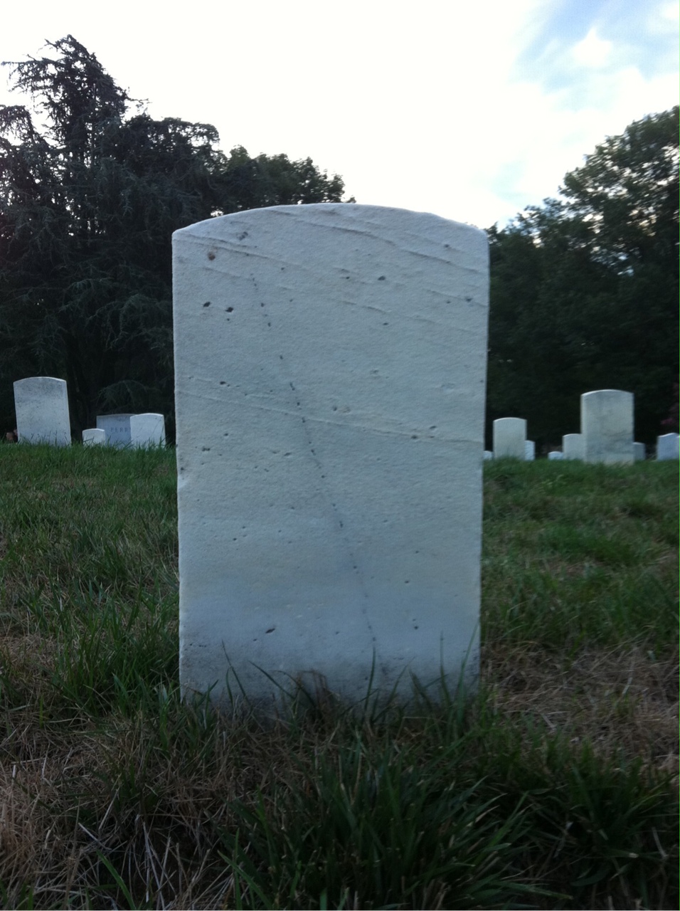 Back of headstone — John Murray