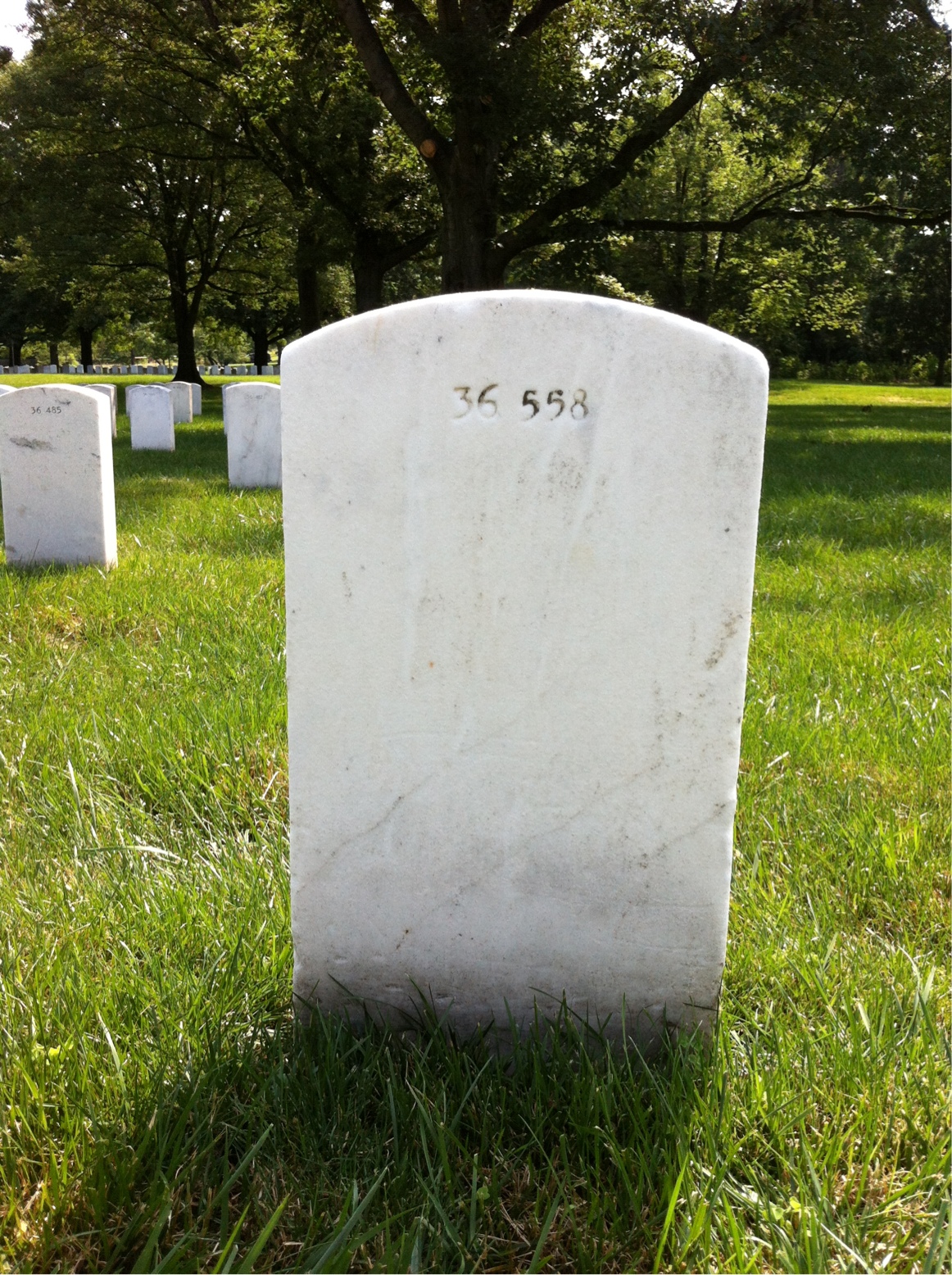 Back of headstone — Edward Ancrum