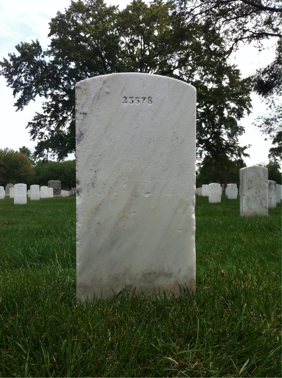 Back of headstone — John Murphy