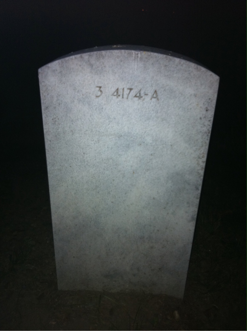 Back of headstone — Lytton Ament