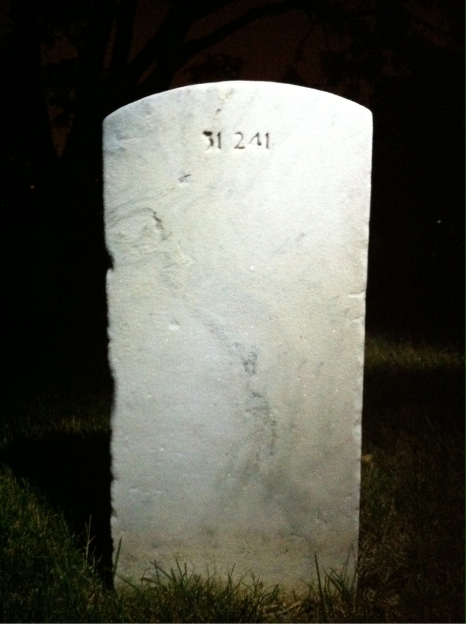 Back of headstone — Samuel Gilliam