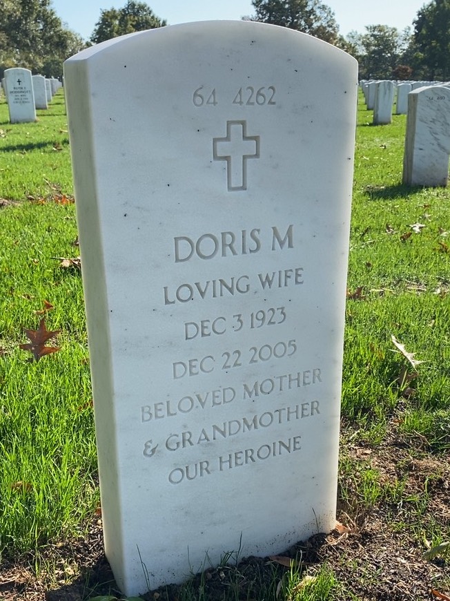 Back of headstone — Harold Callaghan